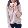 2019 latest hot sell Women fashion 8 color ladies sexy high neck winter casual pull over sweater