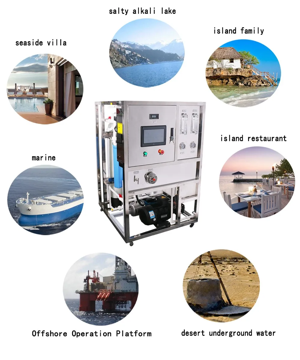 10000L/day island drinking water use movable seawater desalination equipment