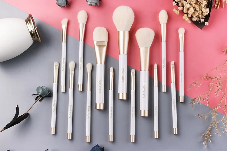 14pcs Pink Makeup Brush Set Personalized Cosmetics Tool