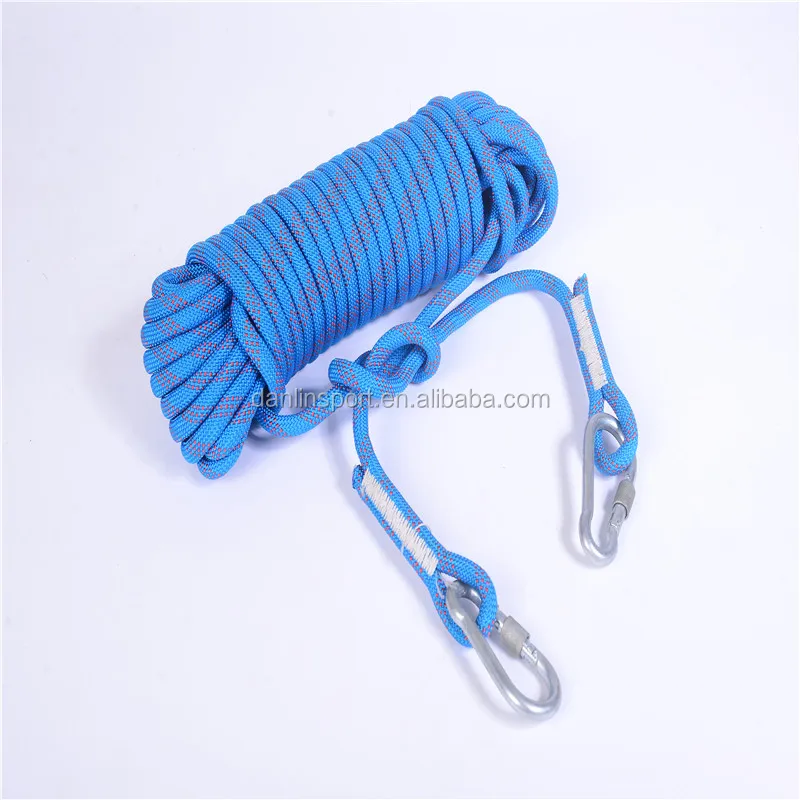 Colorful Dynamic Gym Nylon Climbing Rope Climbing Safety Rope Leash with Competition Wholesale Price
