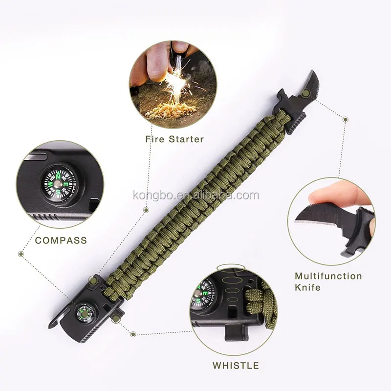 

KongBo New Style Paracord Survival Bracelet