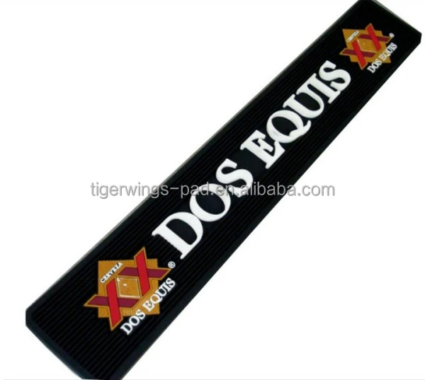 Wholesale best quality jack daniels bar soft pvc rubber drip mat