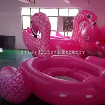 giant inflatable flamingo island