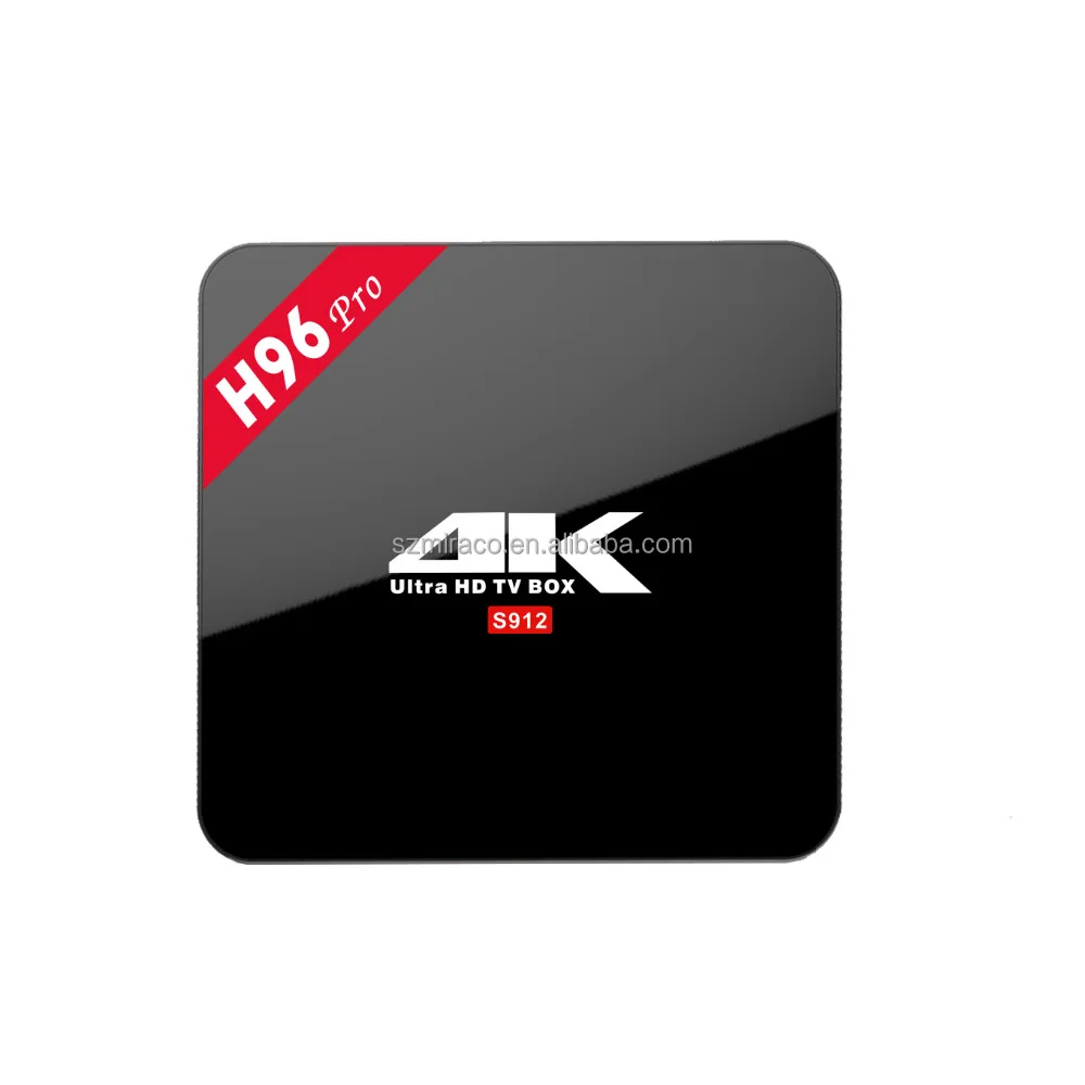 

High speed Amlogic S912 Octa core H96 pro 2GB/16GB android tv box, Balck