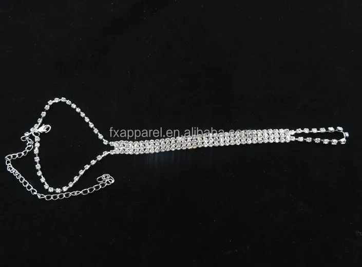 
New Wedding Decorative Diamond Rhinestone Tensible Ankle Chain G0010 
