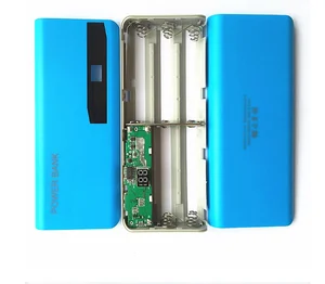 Portable 5x 18650 Lithium ion Battery Power Bank Case LCD Display