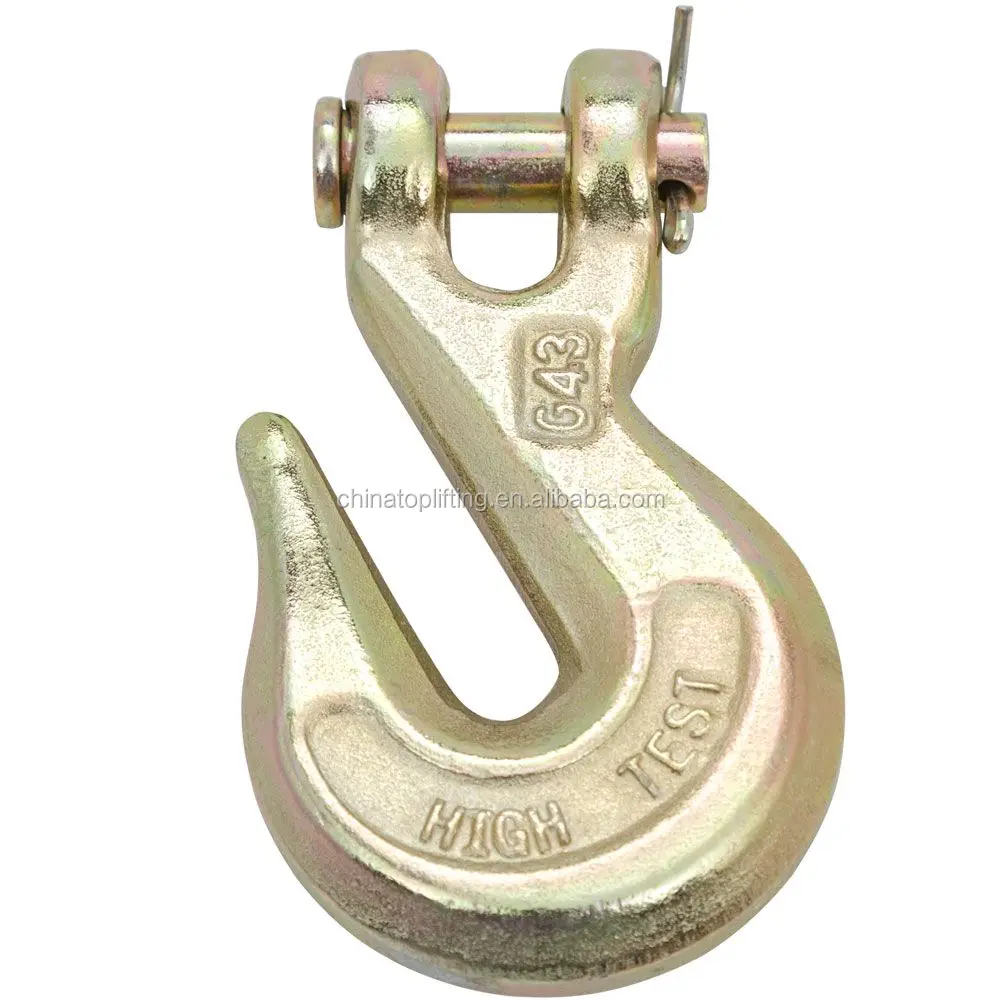 Forged alloy steel clevis lifting chain hook/clevis grab hook