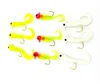 Soft artificial bait lead head hook soft fishing lure set fishing tackle jig fishing lures 3.75G 1/8oz rigged CT grub baits