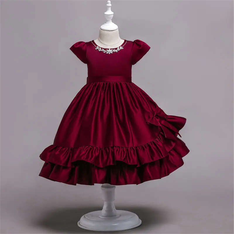 satin frock for baby girl