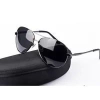 

Hot sale metal ce cat 3 polarized glasses driving fishing 2018 pilot men sunglasses polarized with case