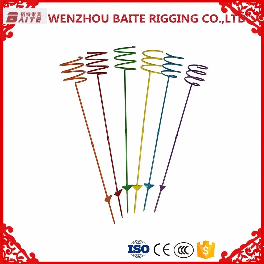 OEM Outdoor Colorful Steel Drink Holder Stakes Multi-functional Wine Glass Cup Holder