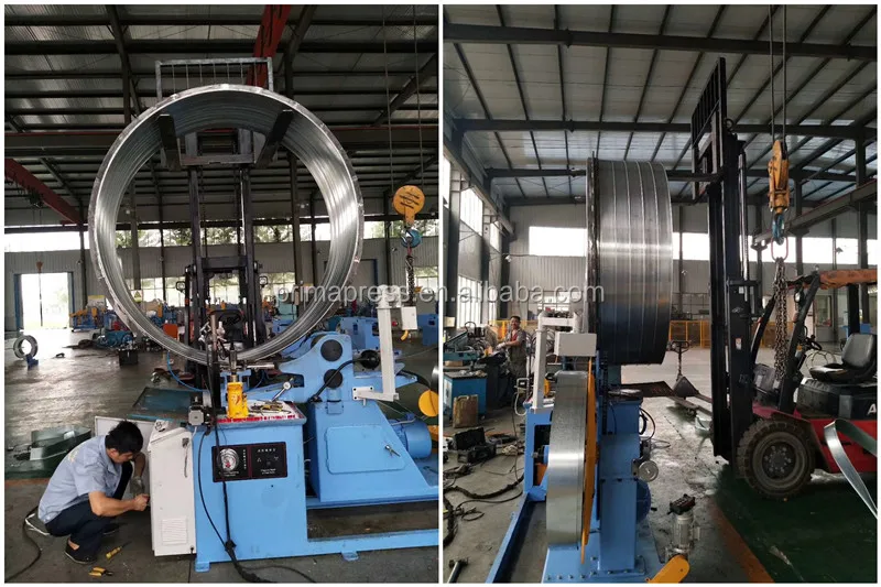 Automatic Hvac Ventilation Spiral Spiral Air Metal Duct Forming Making