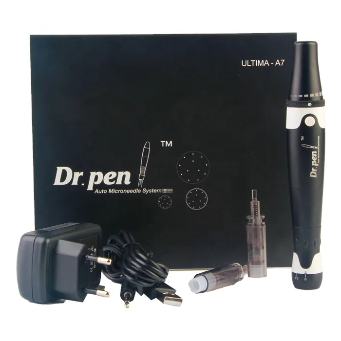 

RYZW Newest Microneedle Rechargeable Meso Dr.Pen Electric Ultima A7 Derma Pen, Black