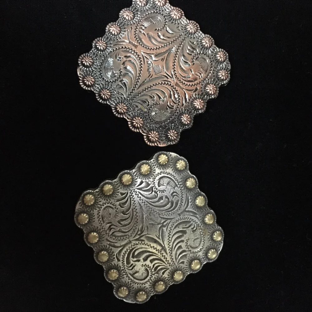 Antiqued Square Berry Concho For Leather 1 3/8 '' Buy Leather Concho