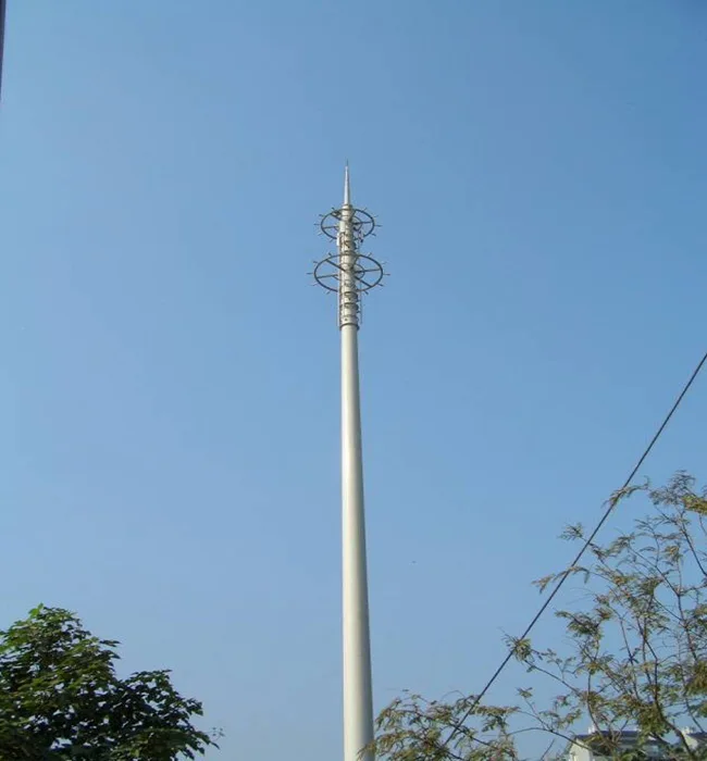 
4G BTS telecommunication steel towers monopole antenna tower 