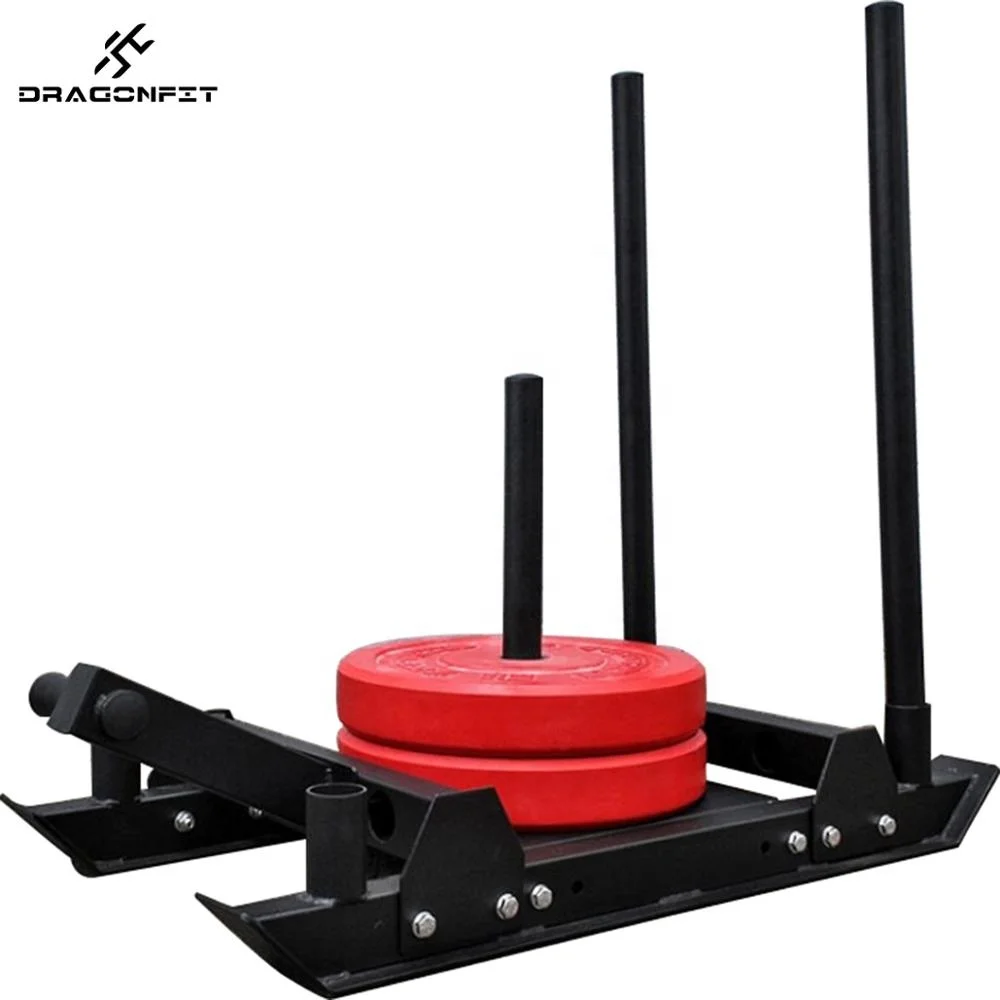 

Very good Luxury Commercial sled/optional color sled with weight plates in centre, Black