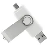Real Capacity Crystal 2 In 1 Mobile Smart Phone Pendrive Otg Usb Memory Flash Drive With Micro Usb For Android