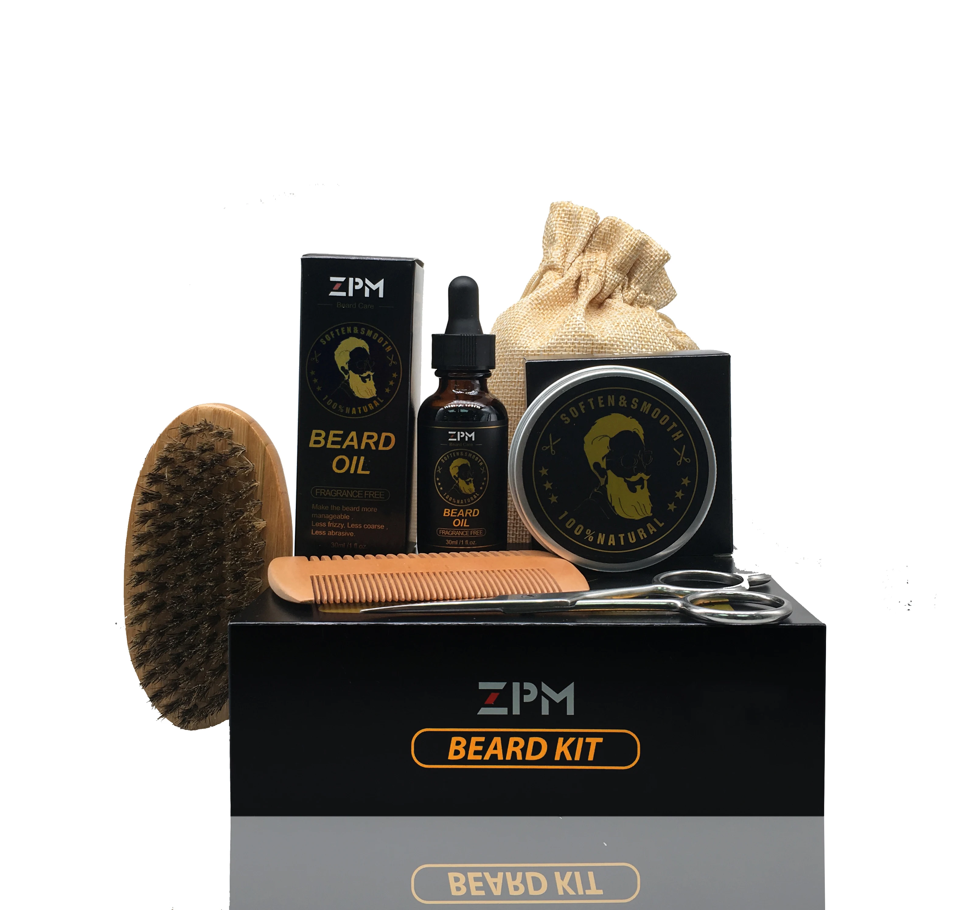 

Missy] In Stock ZPM Beard Care Beard Grooming Kit For Men, N/a