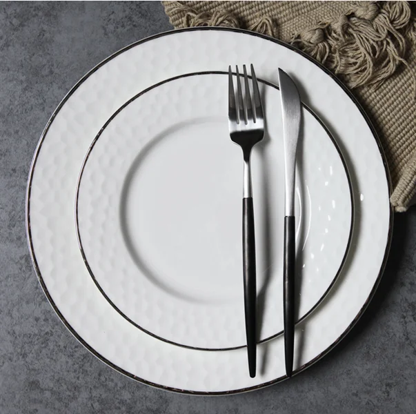 Wedding Perfect Design Dining Plate Set,Hotel Porcelain Dinner Plate