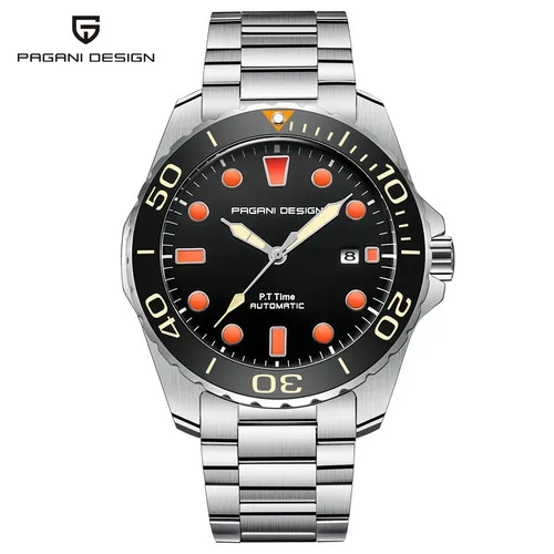 

PAGANI DESIGN 1632 Men's Mechanical Fashion Luxury Brand Automatic Self-Wind Stainless Steel Wrist Watch