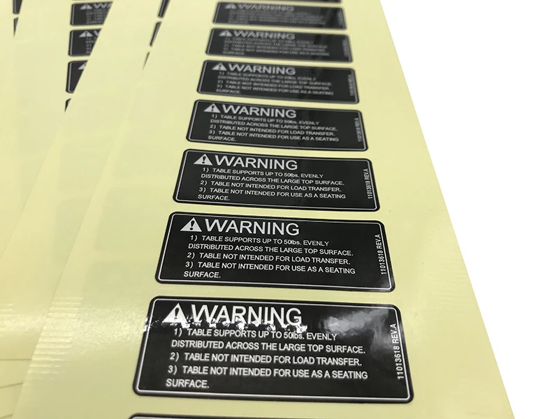 Waterproof Custom Electrical Adhesive Electronic Warning Battery ...