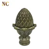 Decorative chrome pineapple 35mm curtain accessories pole finials
