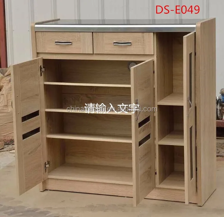 Home Furniture Solid Teak Wood Shoe Storage Cabinet Design Shoe