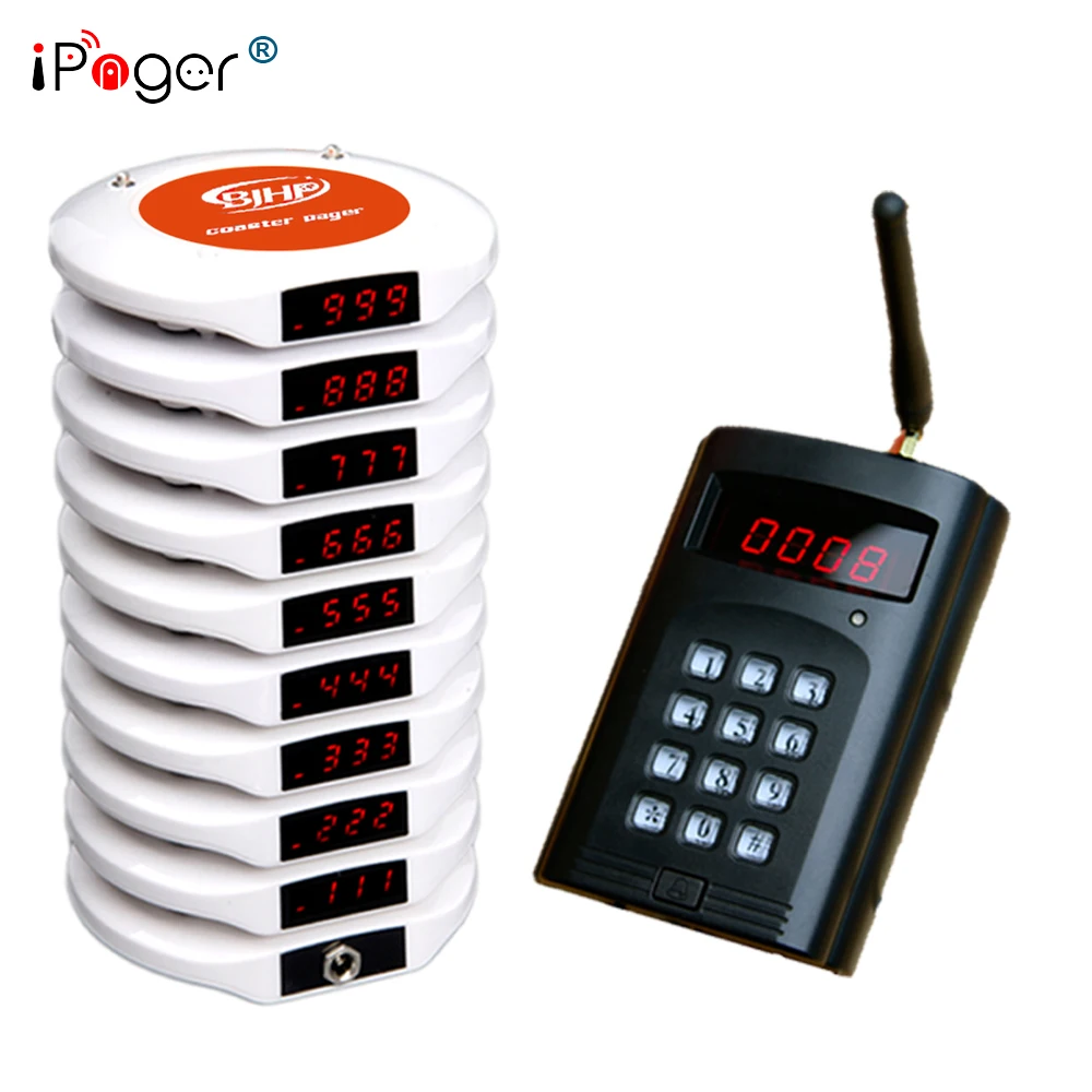 

Waiter service calling pager,wireless restaurant ordering system, Grain;red