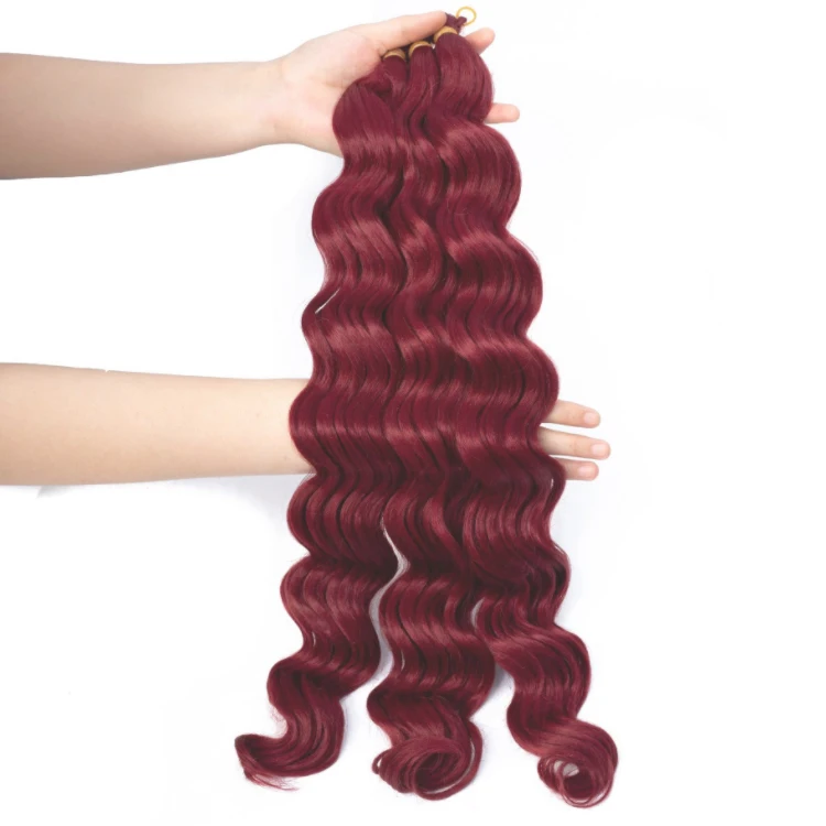 18 Inch Deep Wave Senegalese Twist Crochet Braiding Hair Synthetic