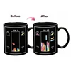 350 ml Russian building block hot sensitive color-changing magic ceramic cup