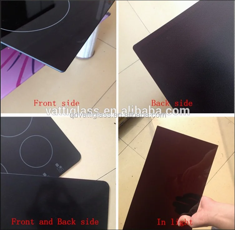 4mm Induction Cooker Glass Top Crystal Heat Resistant Glass For Induction Cooker Gas Cooker Top