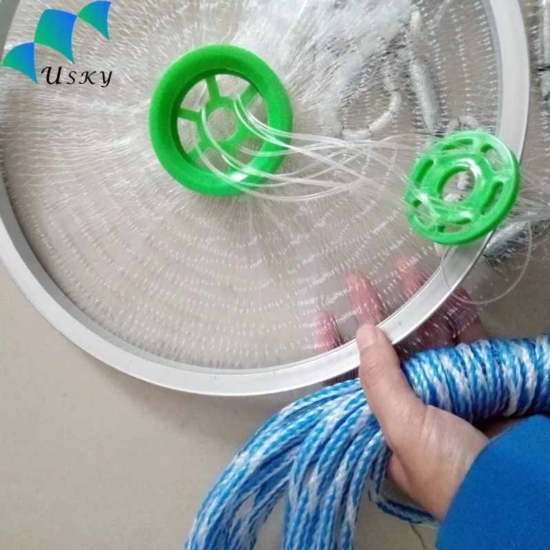Hand Throwing Fishing Net Nylon Fishing Net Fish Farming Nets For Sale