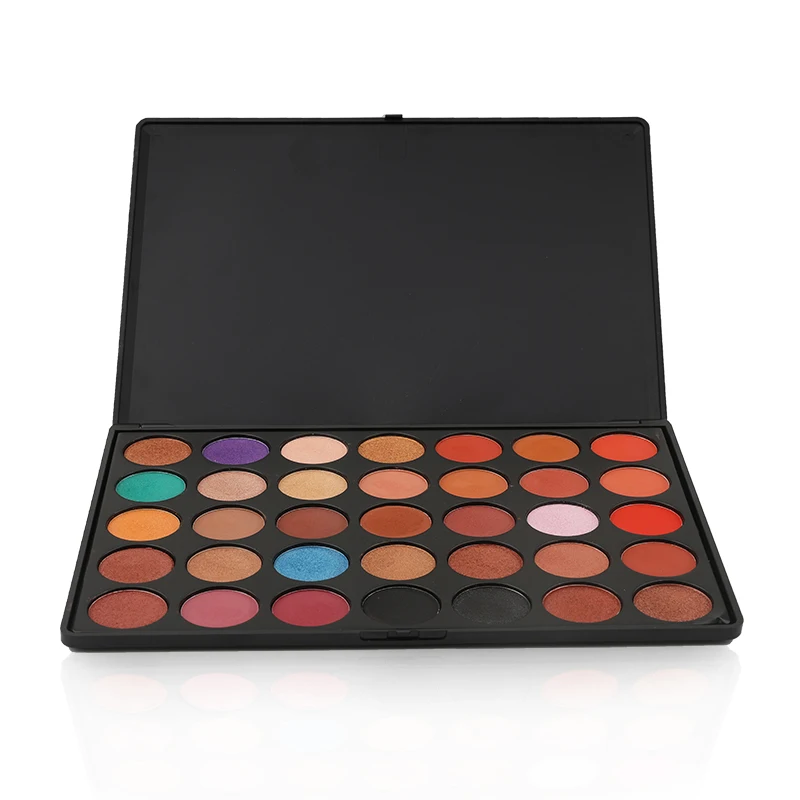 

Private Label Make Up Cosmetics Custom 35 Twinkle Color Glitter And Matte Multi Colored Eyeshadow Palette IS