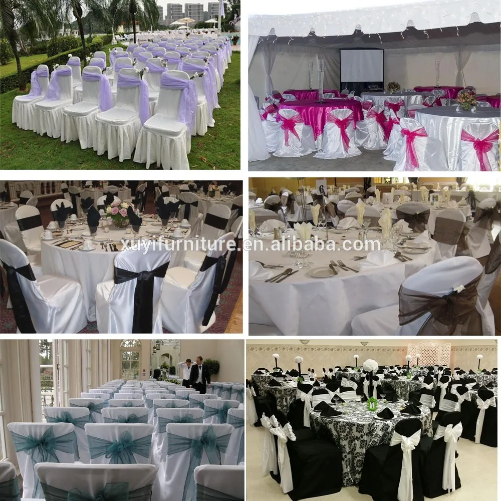 Chair cover sash ties
