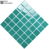 Ceramic mosaic tiles 48x48mm natural green swimming pool mosaic for sale