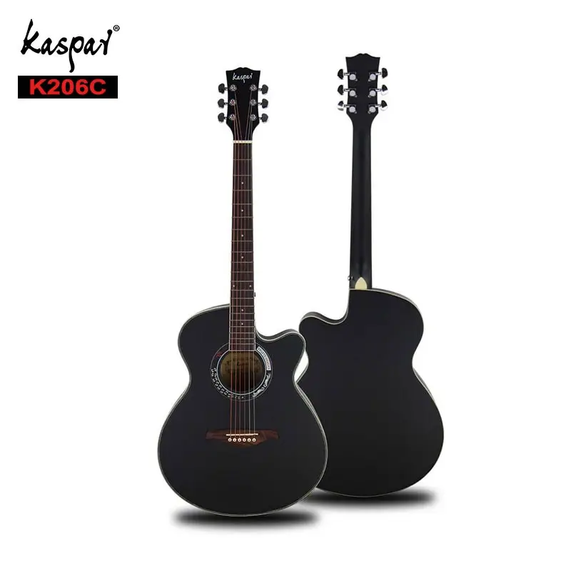 
Kaspar Chinese Guitar Factory OEM Cheap Classical Guitar Solid Blue Travel Guitar 40inch 