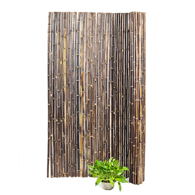 

cabonized bamboo fence 10 ft high, Natural or customize