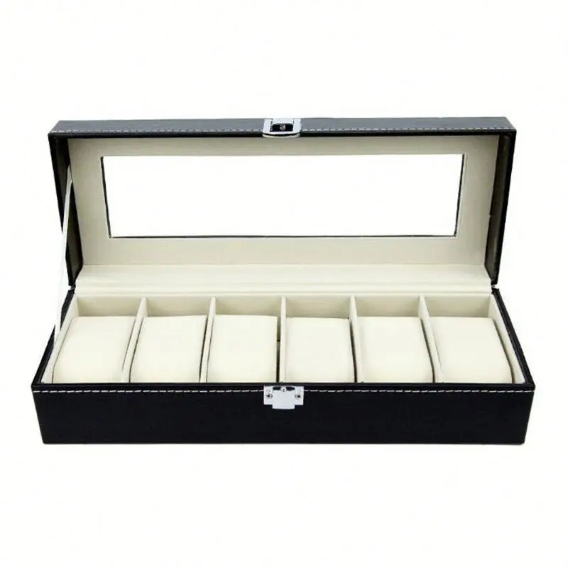 

Pu watch box ,AJ6s custom boxes with logo for sale, Black