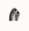 stainless steel304 316 cast fittings elbow ss 45 degree elbow npt pipe fitting