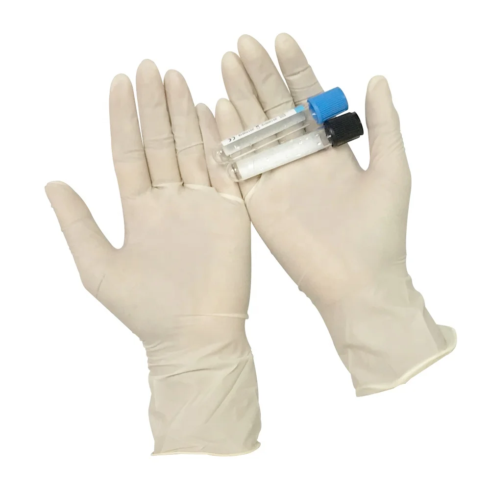 powdered disposable gloves