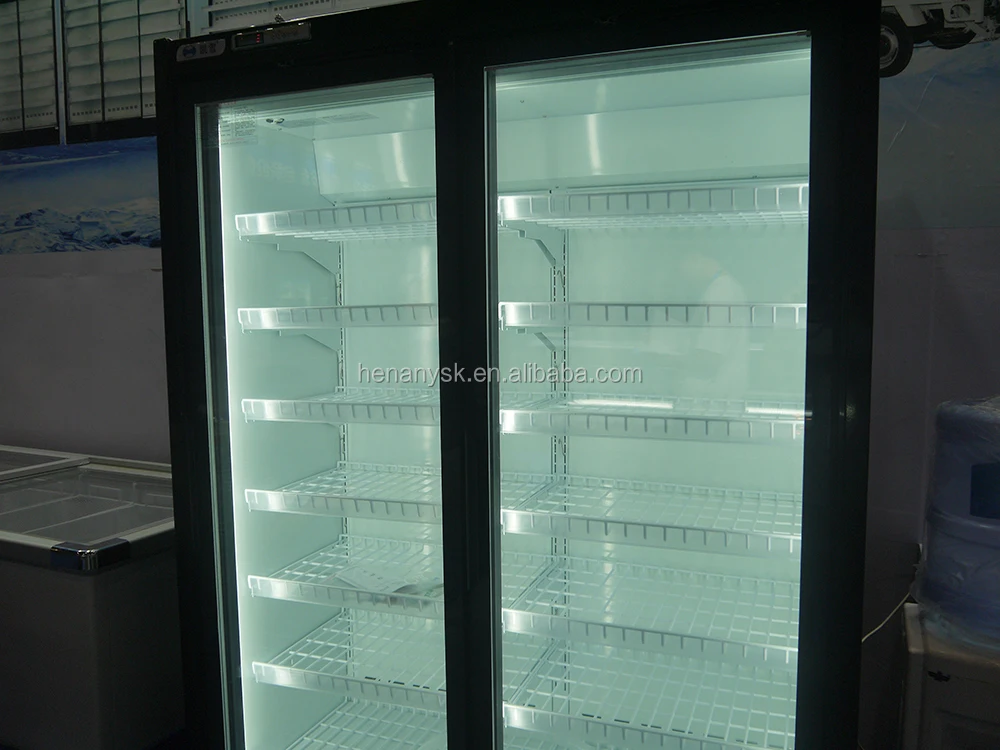 -22~-18 Degree Celsius High-Capacity Quickly Refrigeration 2 Doors Freezing Showcase For Meat Fish