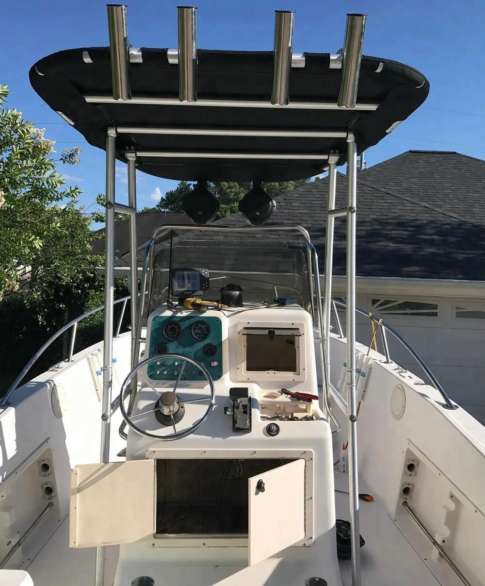 
Dolphin Pro Fishing Boat T Top with Black Canopy Heavy Duty t top 