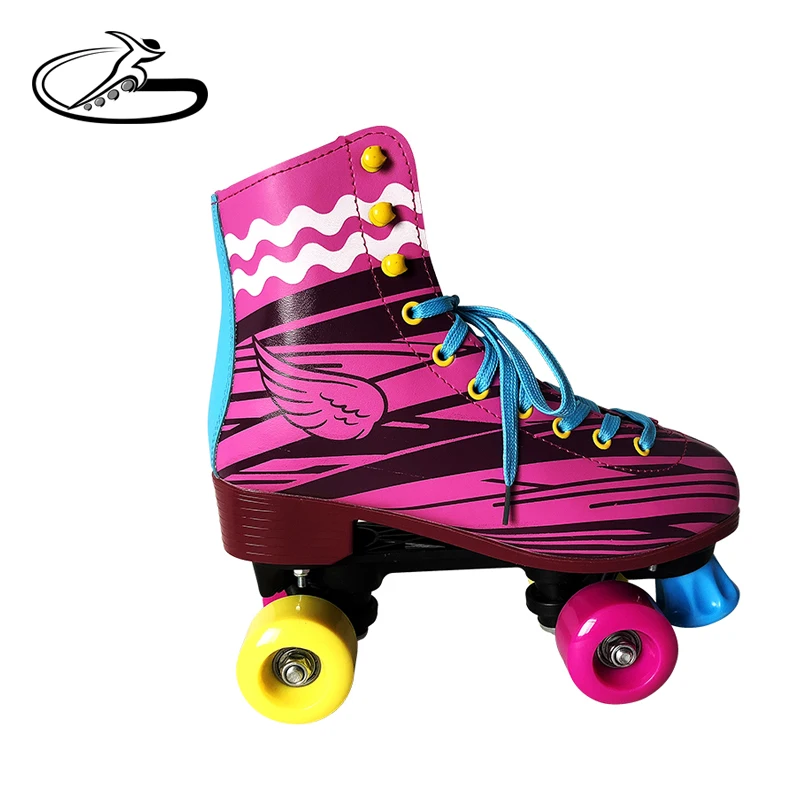 Pink color Soy Luna quad 4 wheels  roller skates for girls