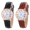 roman numerals Men Leather watch 2016 New waterproof men watches men brand