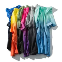 

Dip dye t shirt 100% cotton 2019 american street wear fashion design