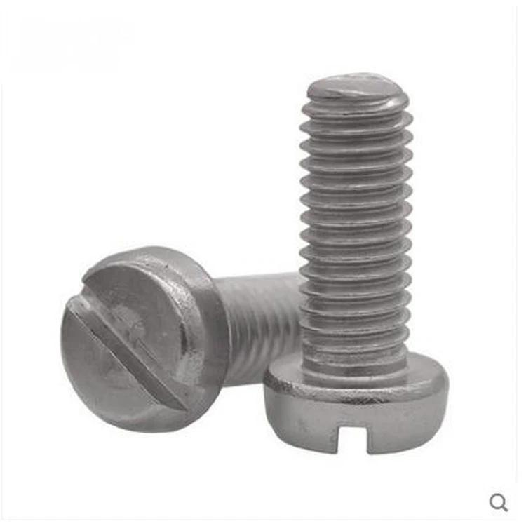 
DIN85 Stainless Steel Slotted Pan Head Screw with ISO certification 
