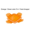 Hot sale orange green 5 in 1 Nice quick vegetable fruit dicer magic cube cutter kitchen food fruit chopper dicer slicer