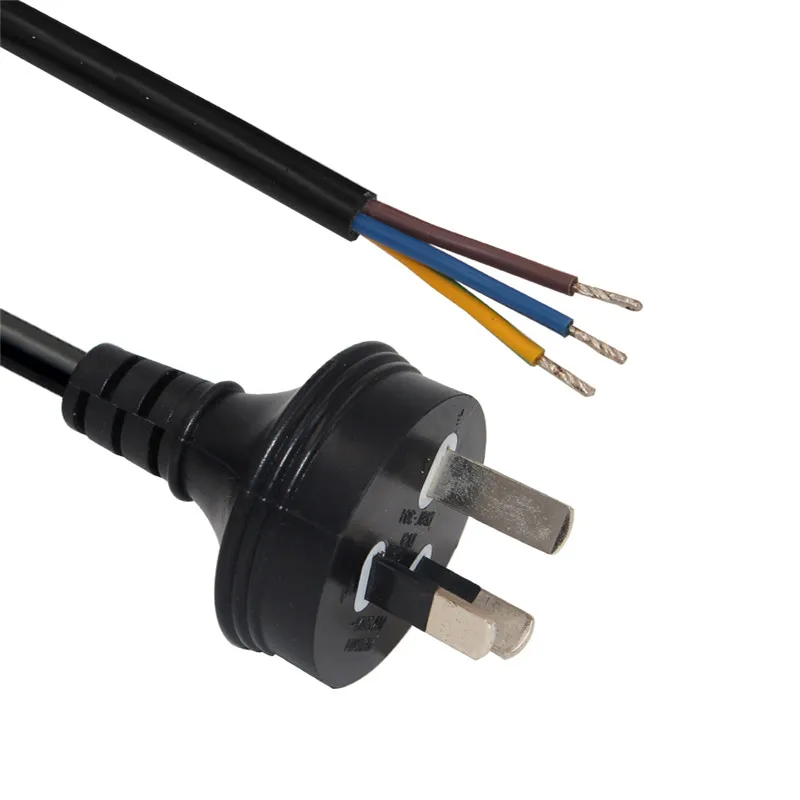 Saa Australian 3 Pin Power Plug Cord To Open Wires Electric Cable Australia Buy Cable