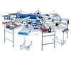 Small automatic rotary screen printing press for t shirts