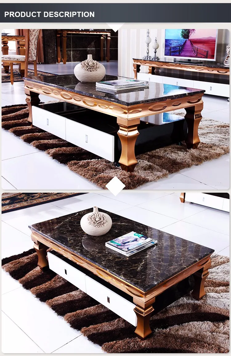 Marble Top Living Room Center Table Design Coffee Table With Drawer Buy Marble Top Coffee Table